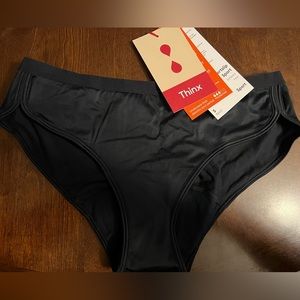 Thinx Period Underwear, Sport, size small, black.
